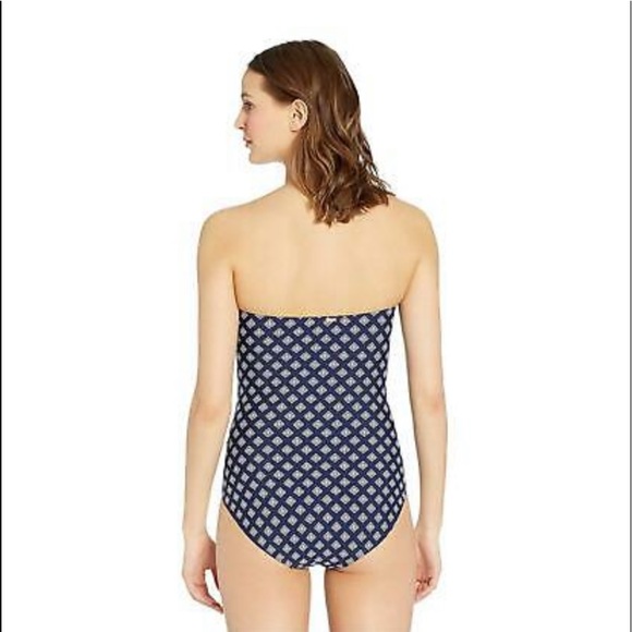 Anne Cole twist front bandeau one piece NWOT - Picture 2 of 6